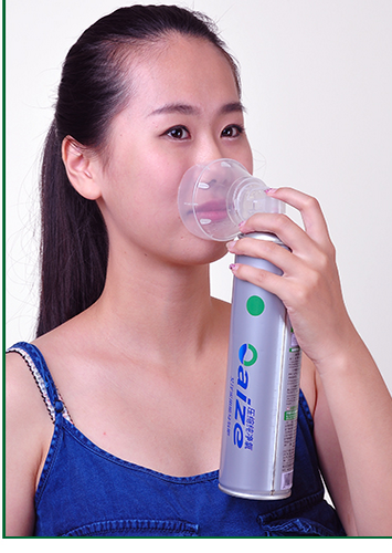 Máscara portátil do oxigênio do aerossol / máscara de oxigênio plástica para o oxigênio conservado / válvula de aerossol de oxigênio para latas de lata