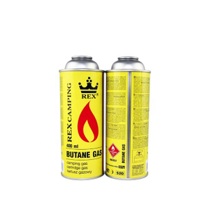 Cartucho de gás de butano versátil para fogões portáteis e lanternas de acampamento - capacidade de 400 ml